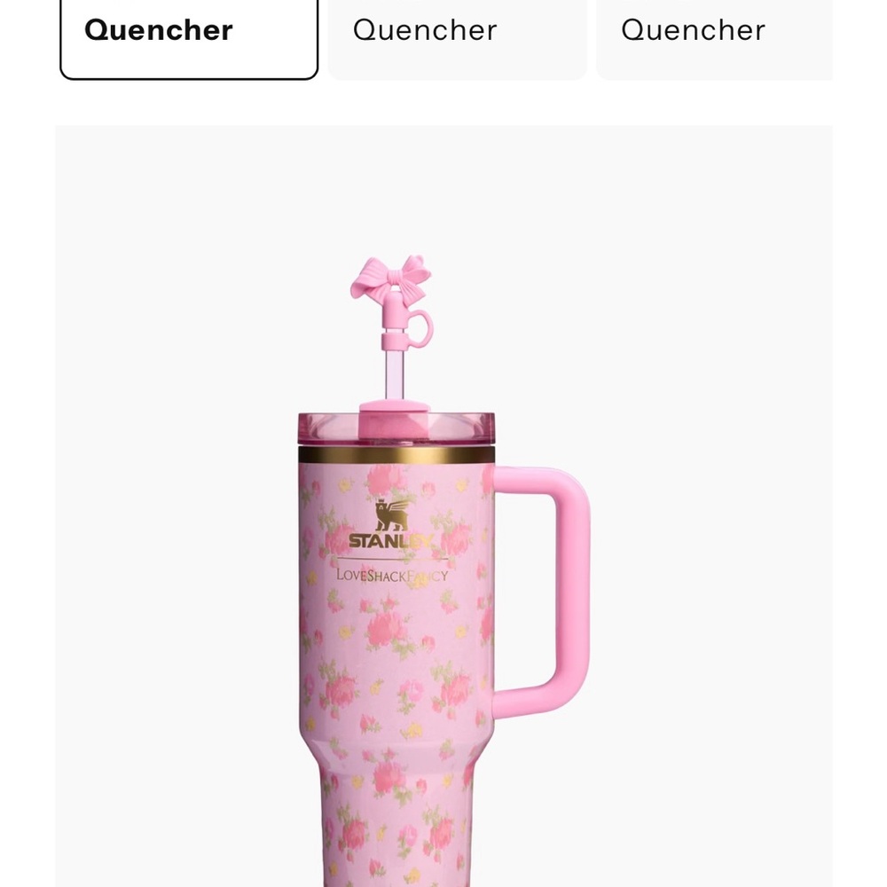 Stanley LoveShackfancy 40oz Ibiza Sunset Pink Floral Tumbler
